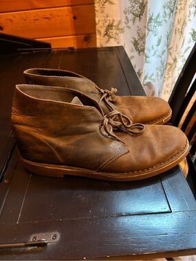 Clarks Men's Bushacre 2 Tan Leather Chukka Boots